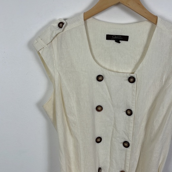 Jessica Linen Trench Dress - 14 - Picture 2 of 6